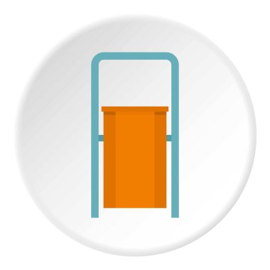 Turuncu genel çöp kutusu simgesini daire