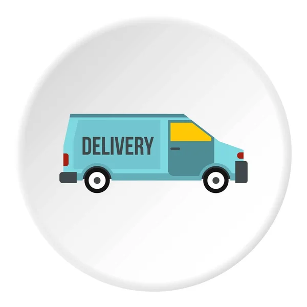 Коло піктограм Delivery van — стоковий вектор