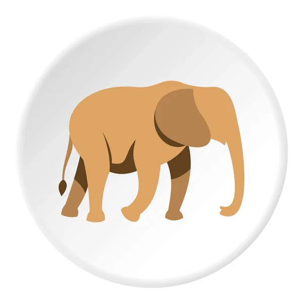Elephant ikonen cirkel — Stock vektor