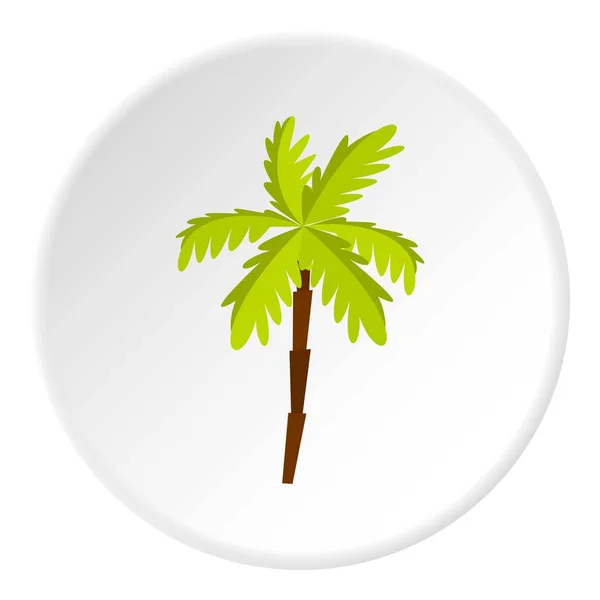 Círculo de ícone de palmeira —  Vetores de Stock