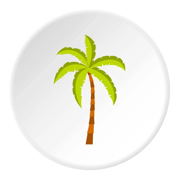棕榈树图标圆 — 图库矢量图片