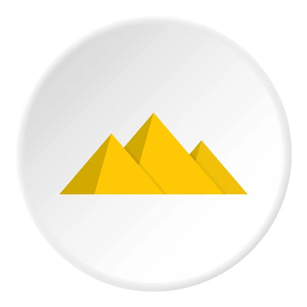Pyramide icon circle — Διανυσματικό Αρχείο