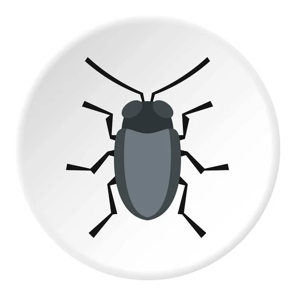 Petit cercle d'icône de bug — Image vectorielle