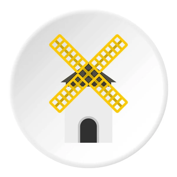 Mill ikona kruh — Stockový vektor