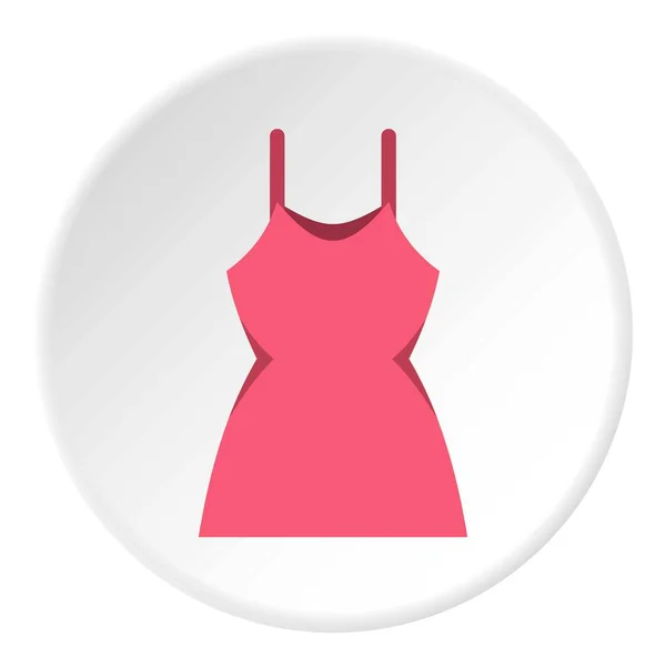 Little pink dress icon circle — Stock Vector
