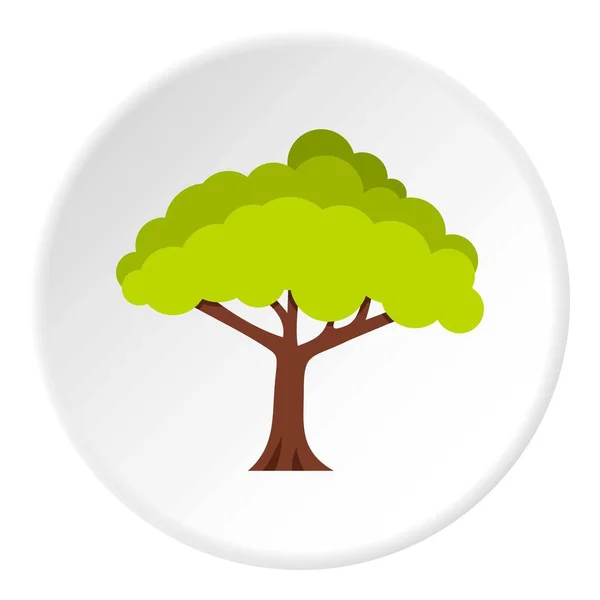 Árbol icono círculo — Vector de stock