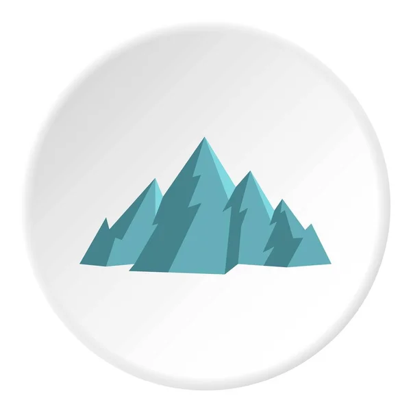 Horská ikona kruh — Stockový vektor