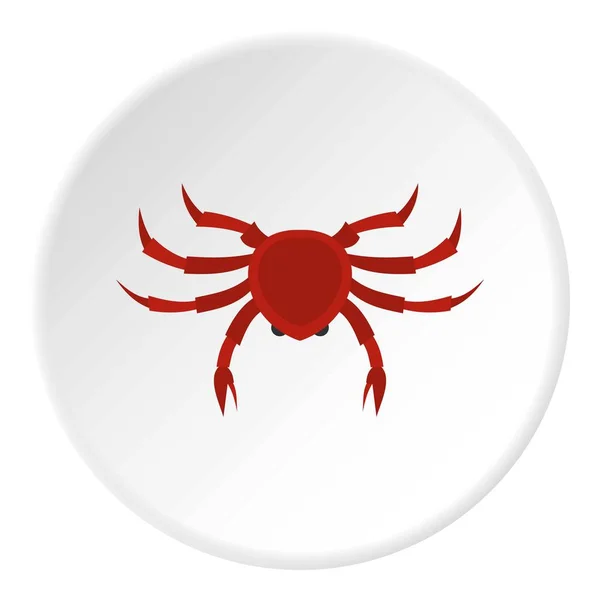 Krabben-Symbolkreis — Stockvektor