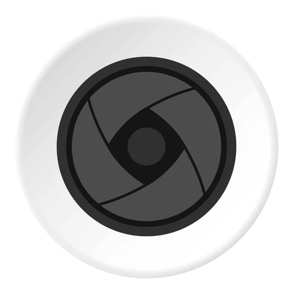 Camera lens icon circle — Stock Vector