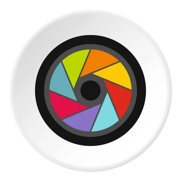 Petit cercle d'icône objectif — Image vectorielle