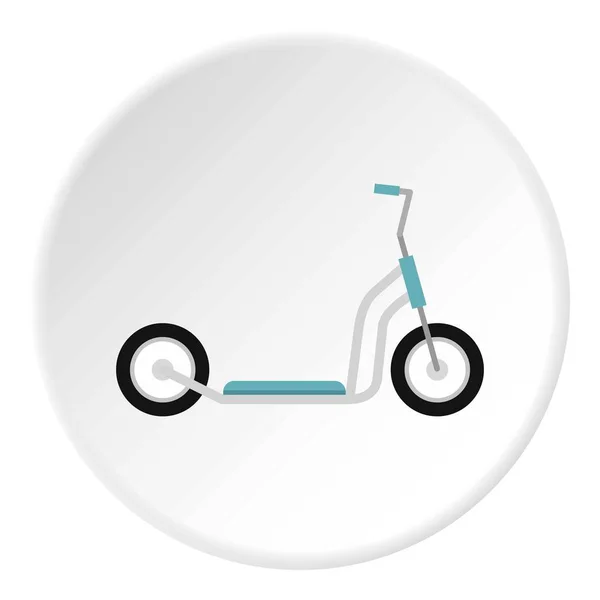 Scooter ikona kruh — Stockový vektor