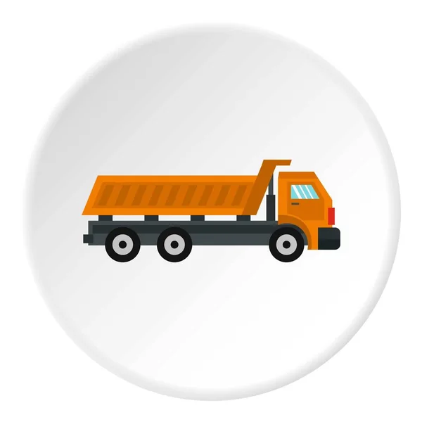 Cercle icône camion — Image vectorielle