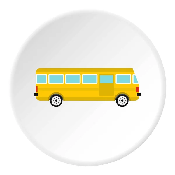 Cercle icône bus — Image vectorielle