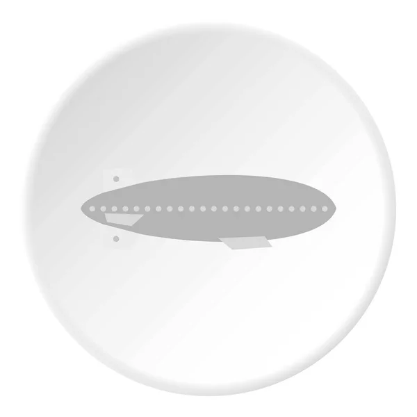 Luchtschip pictogram cirkel — Stockvector