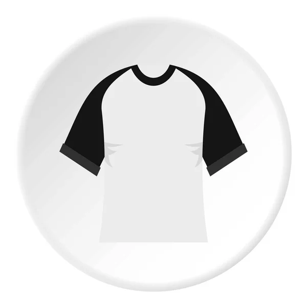 Cercle icône chemise baseball — Image vectorielle
