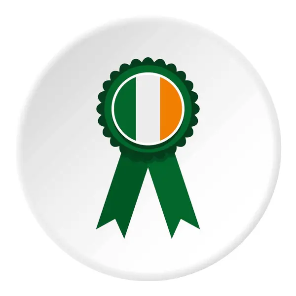 St Patrick dia roseta ícone círculo — Vetor de Stock