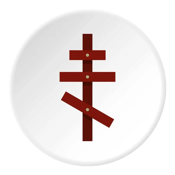 Croce icona cerchio — Vettoriale Stock