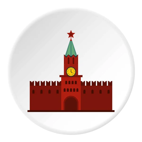 Kremlin icono círculo — Archivo Imágenes Vectoriales