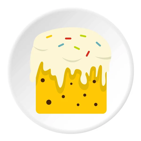 Cercle icône gâteau de Pâques — Image vectorielle