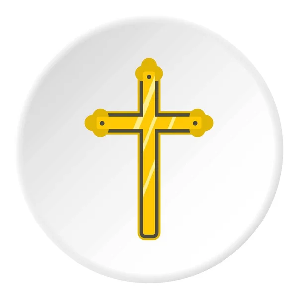 Heliga Korset ikonen cirkel — Stock vektor