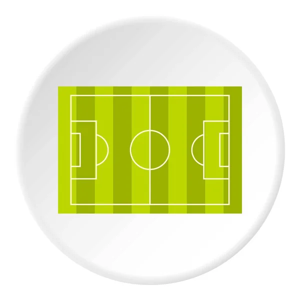 Campo de fútbol o fútbol icono círculo — Vector de stock