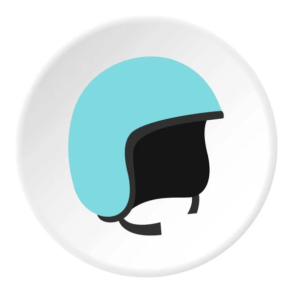 Cercle icône casque de sécurité bleu — Image vectorielle