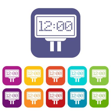 Çetele simgeleri düz ayarlamak