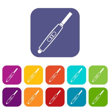 Hamilelik testi pozitif hamile Icons set ile