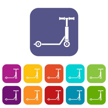 Scooter simgeleri düz ayarlamak