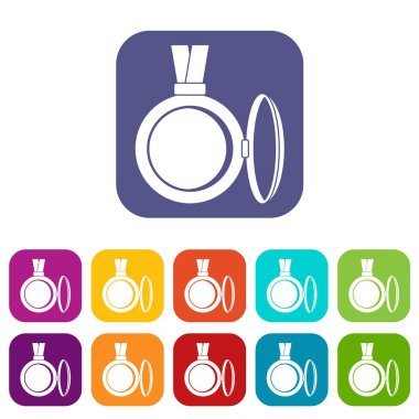 Madalyon simgeleri düz ayarlamak