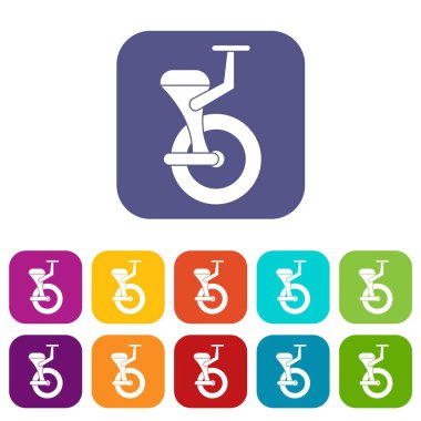 Tekerlek simgeler düz ayarlamak solo