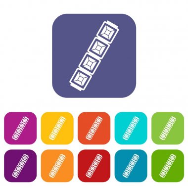 Takı zincir simgeleri düz ayarlamak