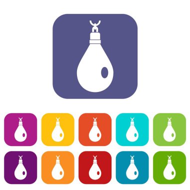 Kristal kolye simgeleri düz ayarlamak