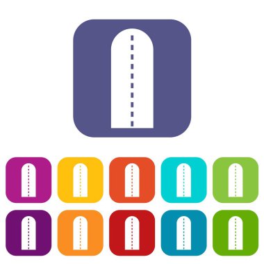 Uzun yol simgeleri düz ayarlamak