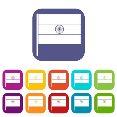 Hint bayrağı simgeleri düz ayarla