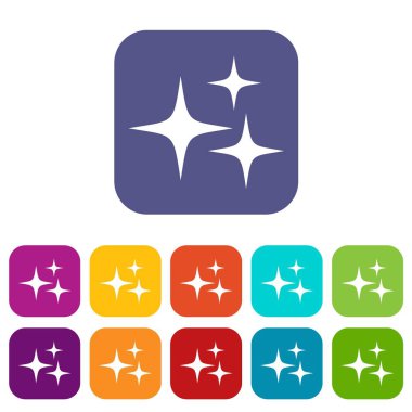 Yıldız simgeleri düz ayarlamak