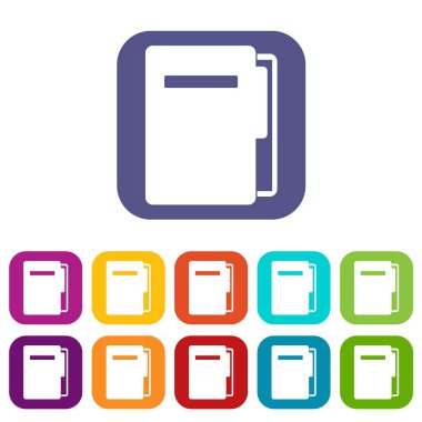 Dosya klasör simgeleri düz ayarla