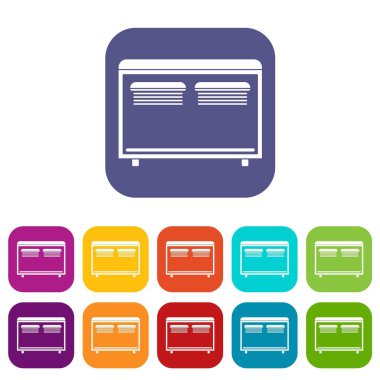 Simgeler Isıtma için madeni eşya düz ayarla