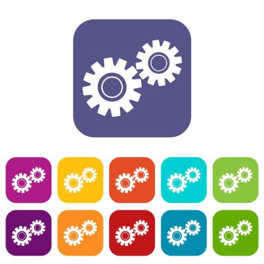 İki vites simgeleri düz ayarlamak