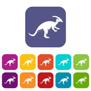 Parazavrolofus simgeleri düz ayarlamak