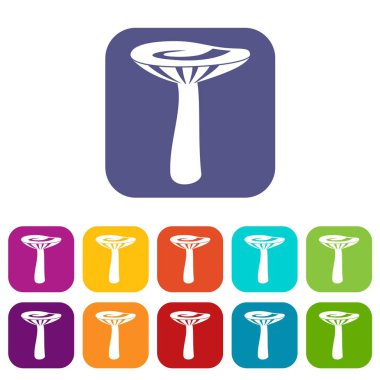 Mantar simgeleri düz ayarlamak