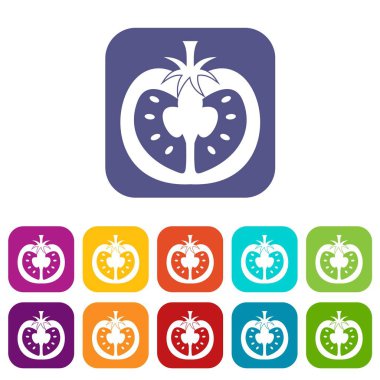 Domates simgeler yarısı düz ayarla