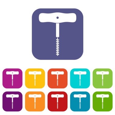 Düz ayarlamak bir metal spiral kutsal kişilerin resmi ile düşünüp