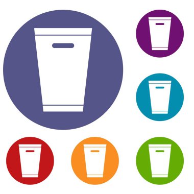 çöp kutusu simge seti