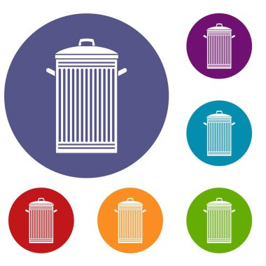 çöp kutusu simge seti