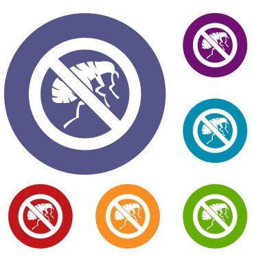 Gravür böcek Icons set