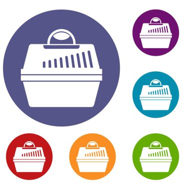 Evcil hayvan simgeler kümesi için taşınabilir kafes