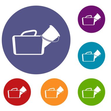 İlk yardım çantası Icons set