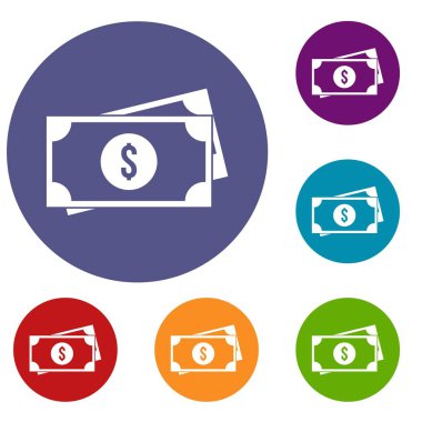 Amerikan Doları Icons set