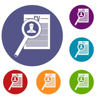 Büyüteç müfredat vita simgeler kümesi üzerinden